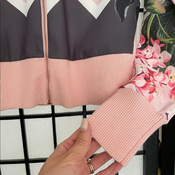 Ted Baker Rose Gold Zip Cardigan Palace Gardens - Picture 4 of 4